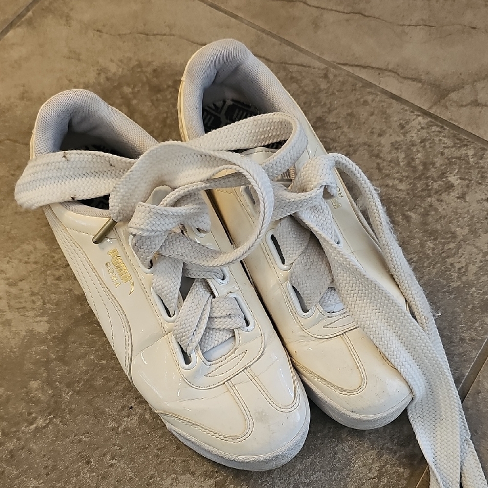Puma Classic White Trainers